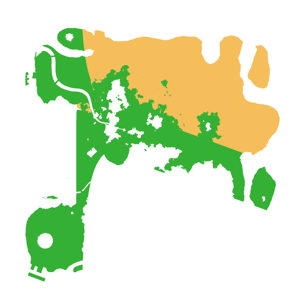 Biome Rust Map: Procedural Map, Size: 3500, Seed: 376503120