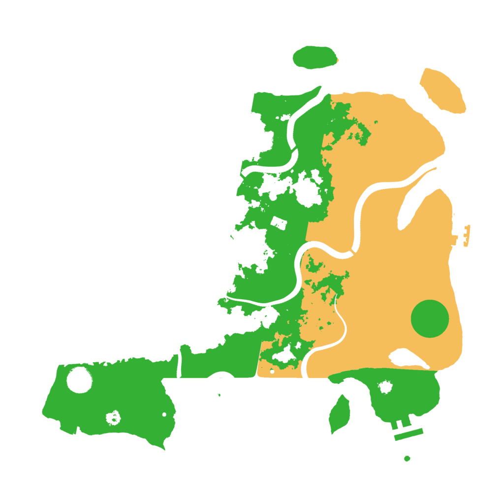Biome Rust Map: Procedural Map, Size: 3500, Seed: 168282484
