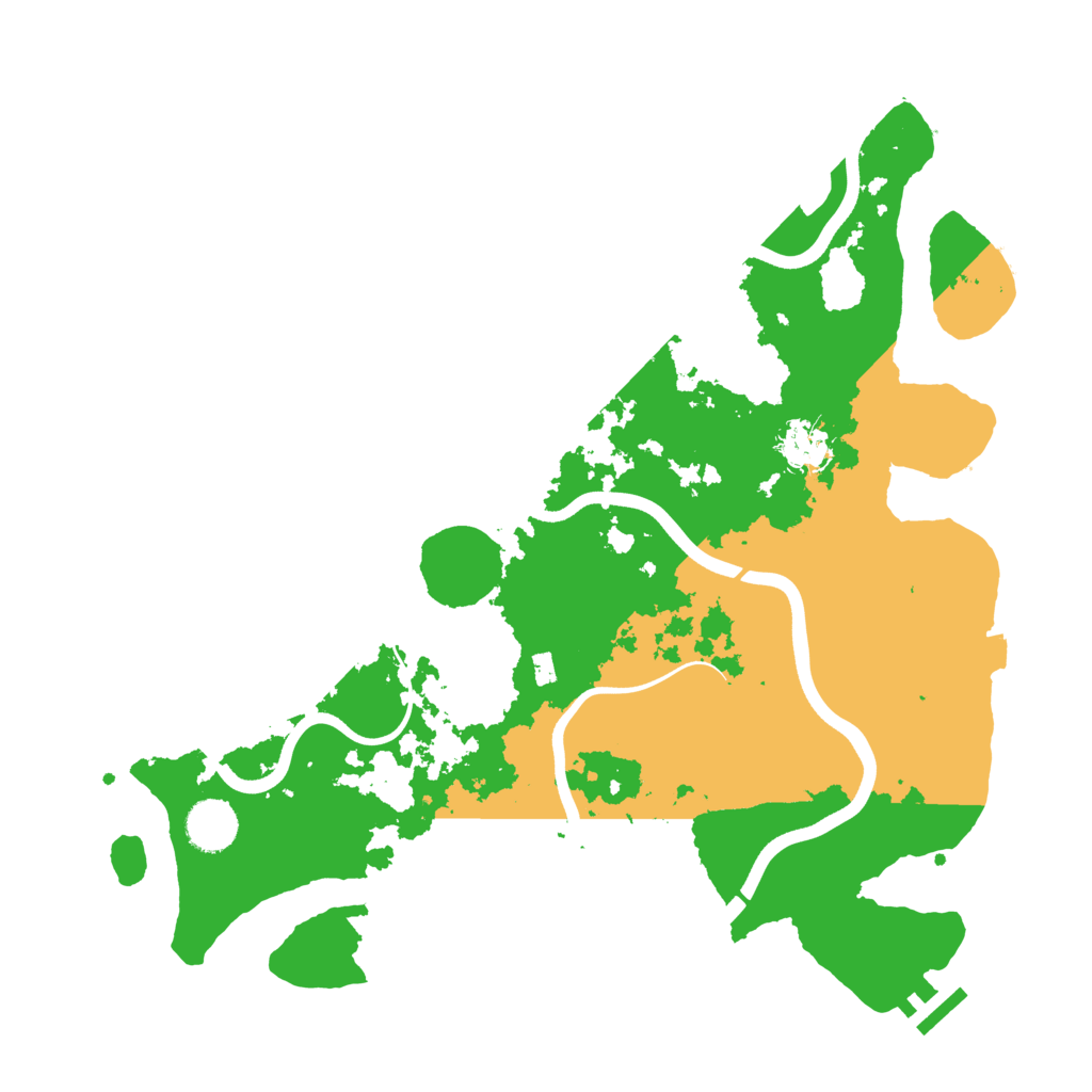 Biome Rust Map: Procedural Map, Size: 3700, Seed: 1965738211