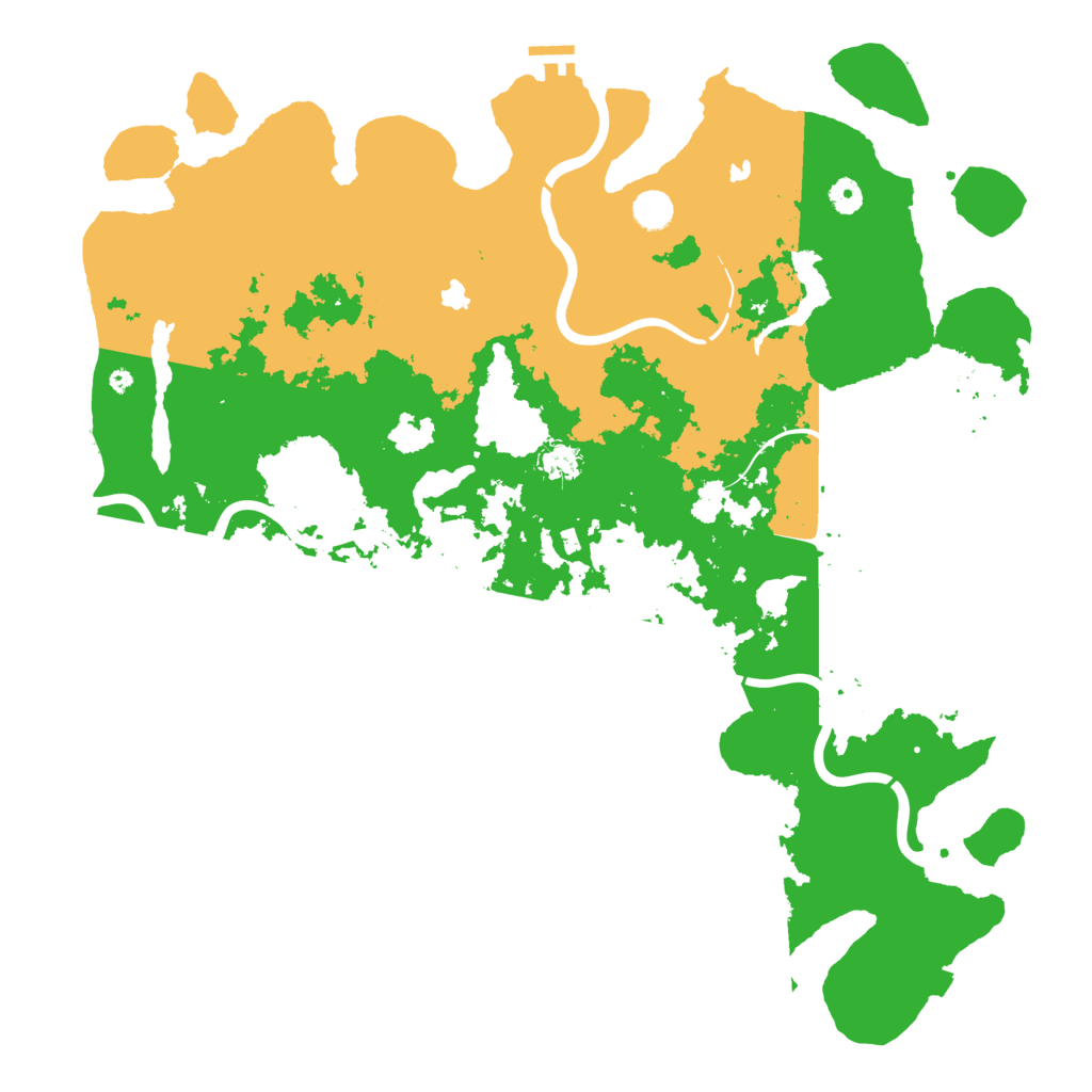 Biome Rust Map: Procedural Map, Size: 4800, Seed: 357185128