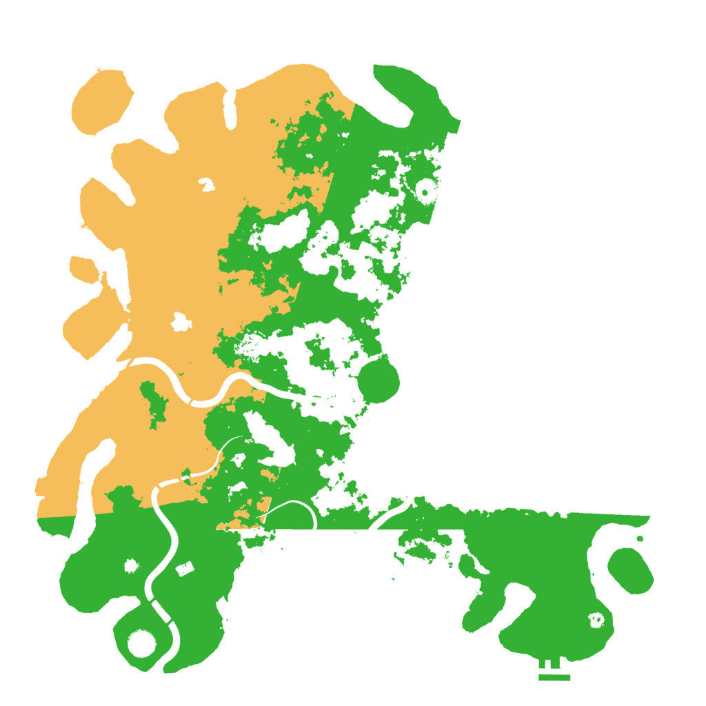 Biome Rust Map: Procedural Map, Size: 4500, Seed: 32750439