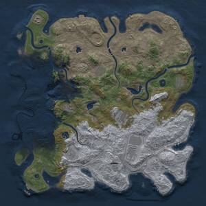 Thumbnail Rust Map: Procedural Map, Size: 4500, Seed: 9876533, 17 Monuments