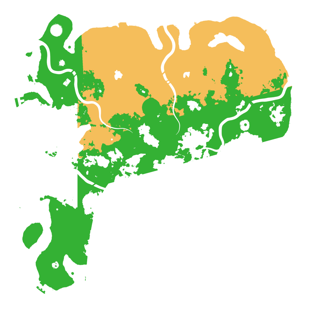 Biome Rust Map: Procedural Map, Size: 4500, Seed: 9876533