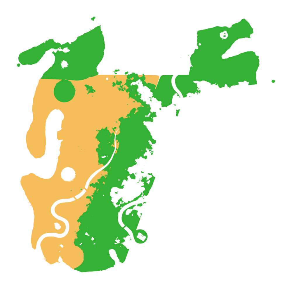 Biome Rust Map: Procedural Map, Size: 3700, Seed: 64222034