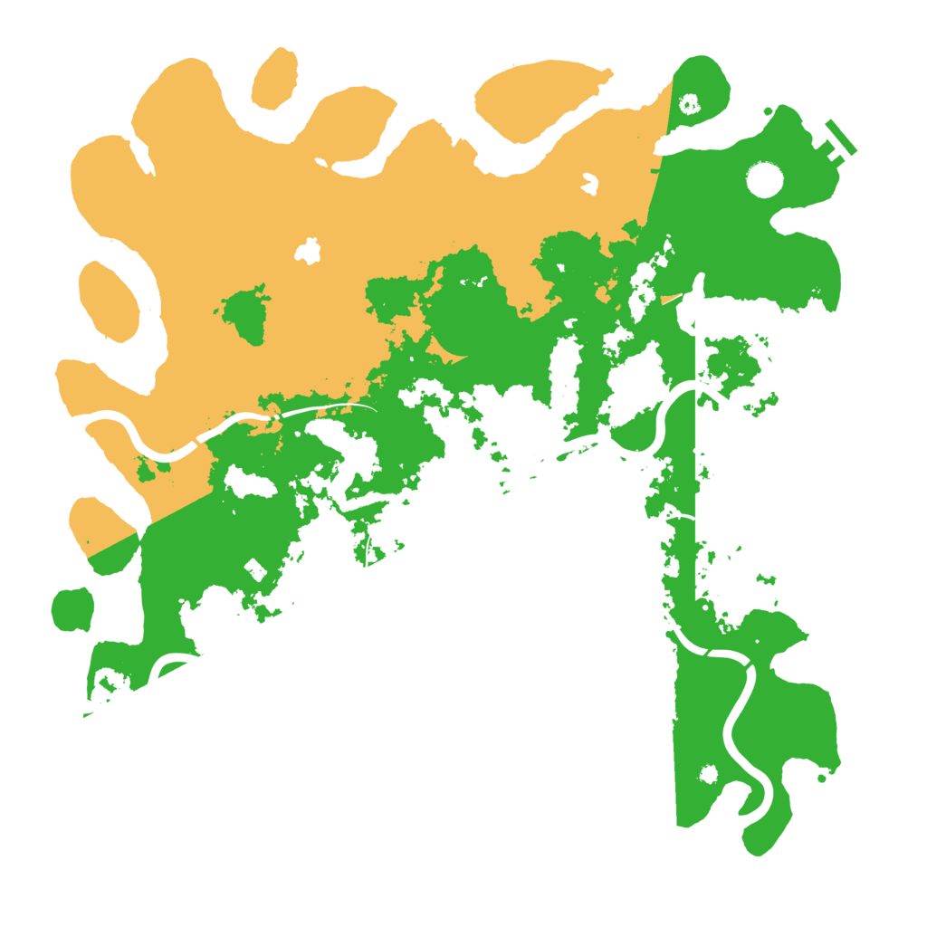Biome Rust Map: Procedural Map, Size: 4500, Seed: 187366393