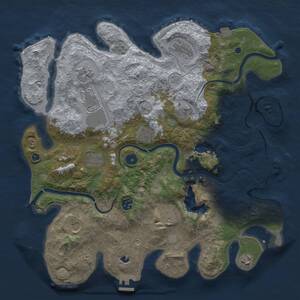 Thumbnail Rust Map: Procedural Map, Size: 4000, Seed: 773772147, 17 Monuments