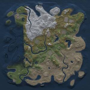Thumbnail Rust Map: Procedural Map, Size: 4500, Seed: 2098770031, 16 Monuments