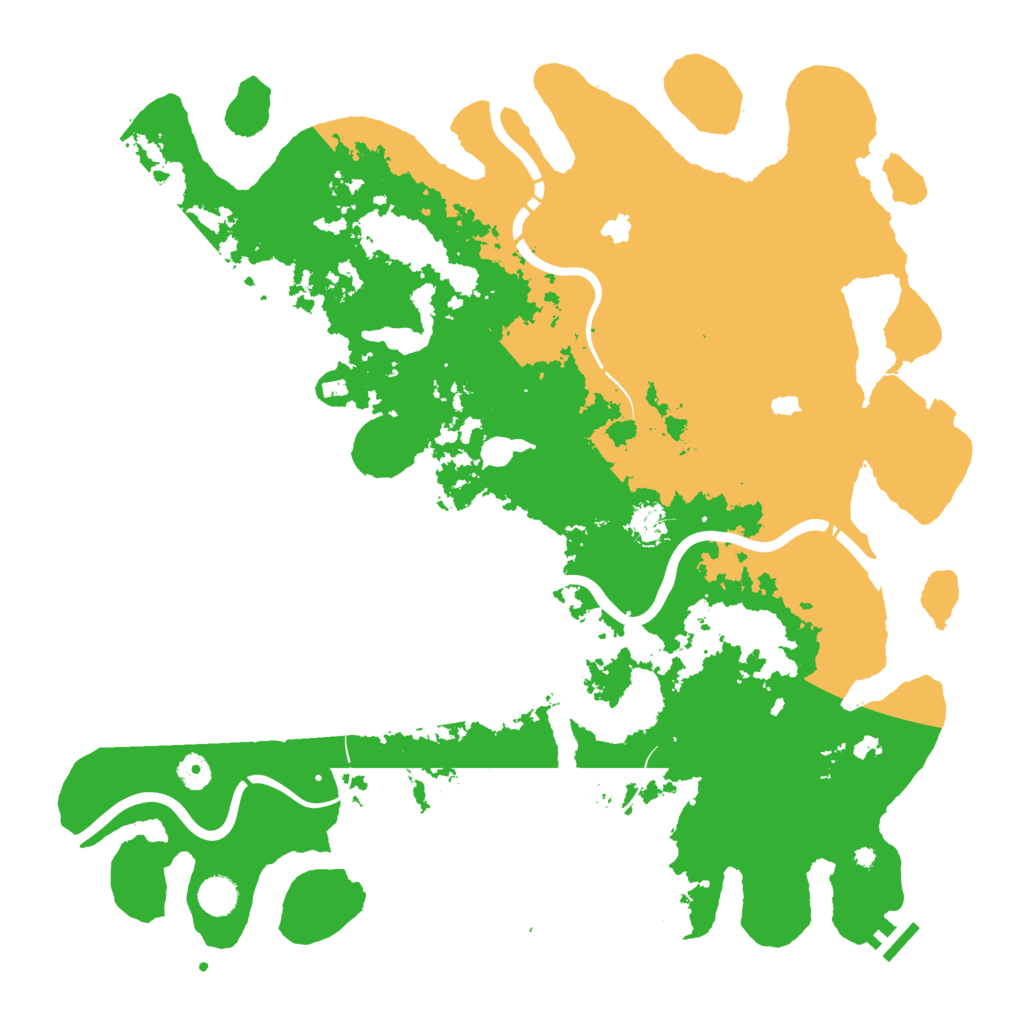 Biome Rust Map: Procedural Map, Size: 4500, Seed: 1985215038