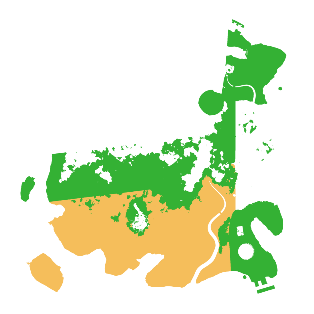 Biome Rust Map: Procedural Map, Size: 3500, Seed: 79144081
