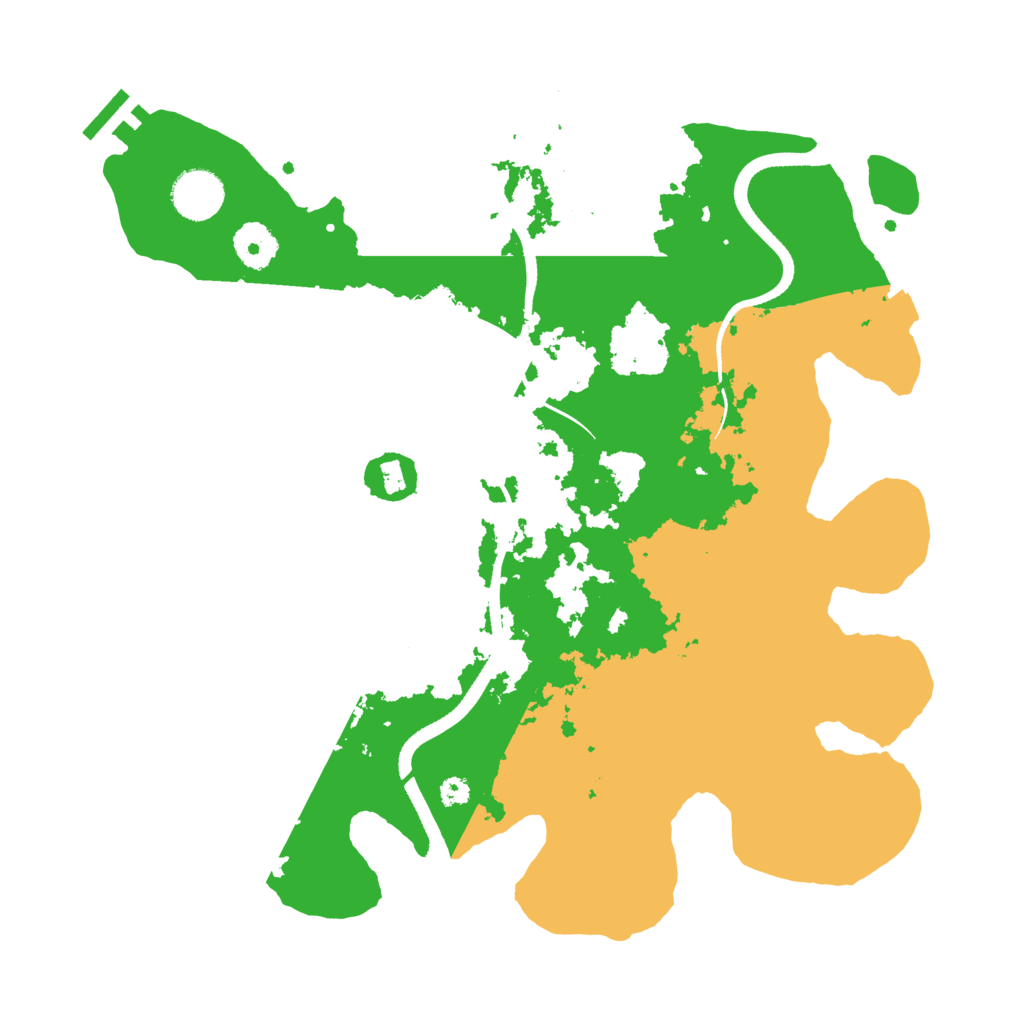 Biome Rust Map: Procedural Map, Size: 3510, Seed: 1105971531