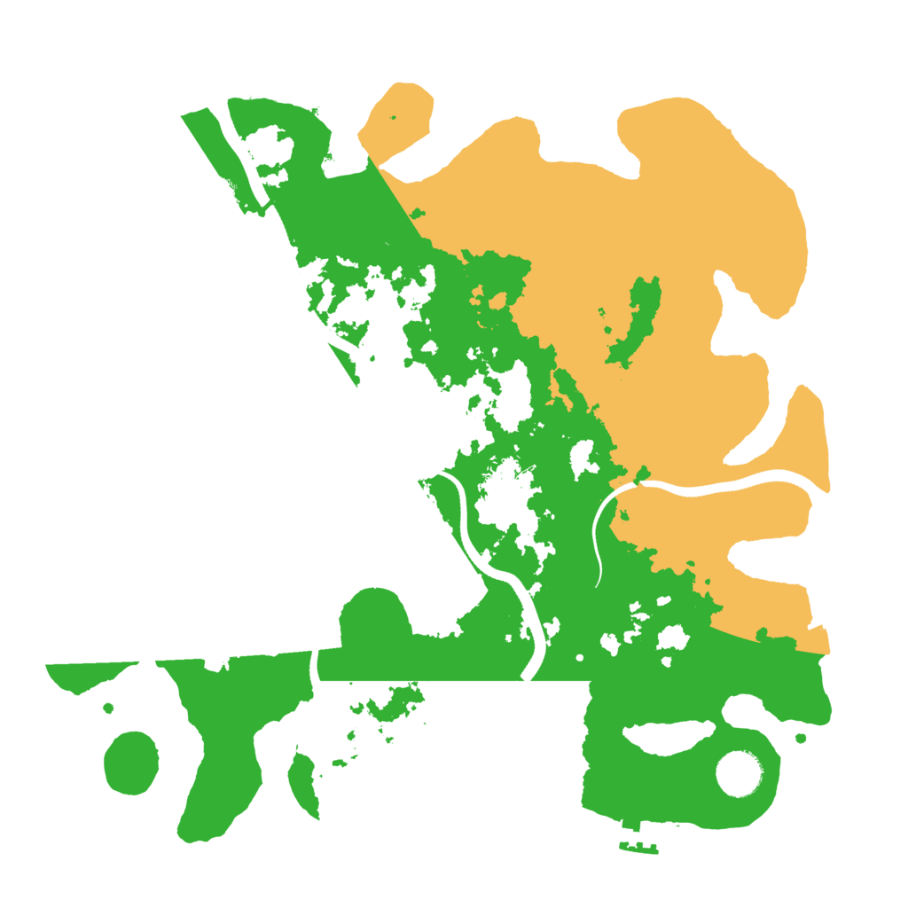 Biome Rust Map: Procedural Map, Size: 3500, Seed: 77916477