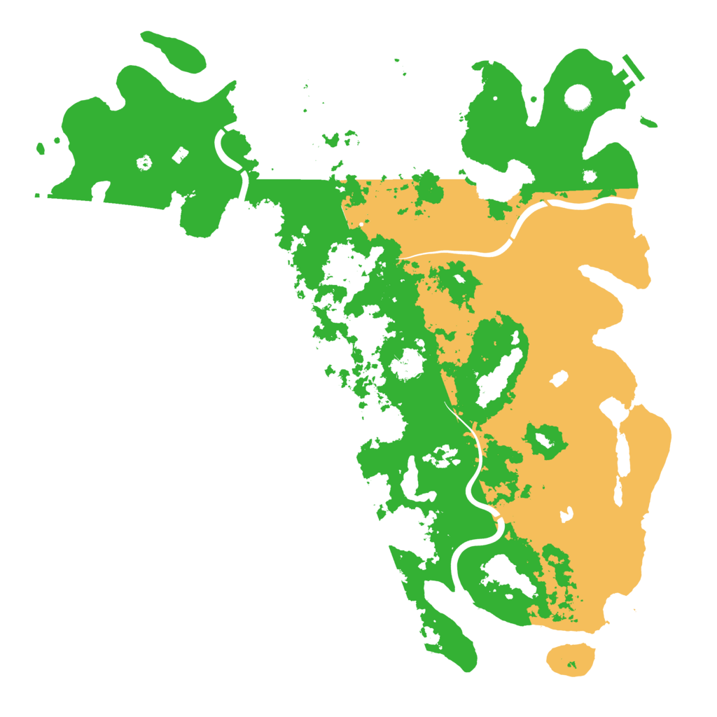 Biome Rust Map: Procedural Map, Size: 4800, Seed: 71575