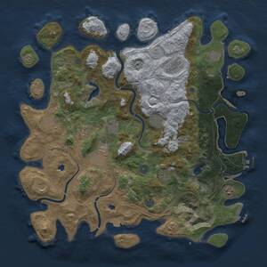 Thumbnail Rust Map: Procedural Map, Size: 4500, Seed: 1471348896, 19 Monuments