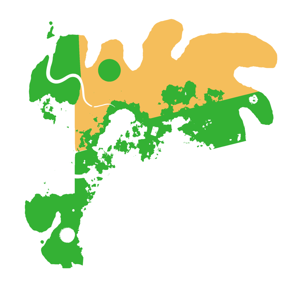 Biome Rust Map: Procedural Map, Size: 3500, Seed: 21204