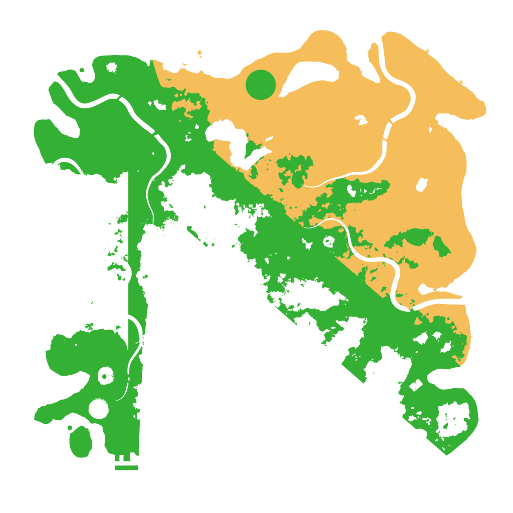 Biome Rust Map: Procedural Map, Size: 4500, Seed: 999238133