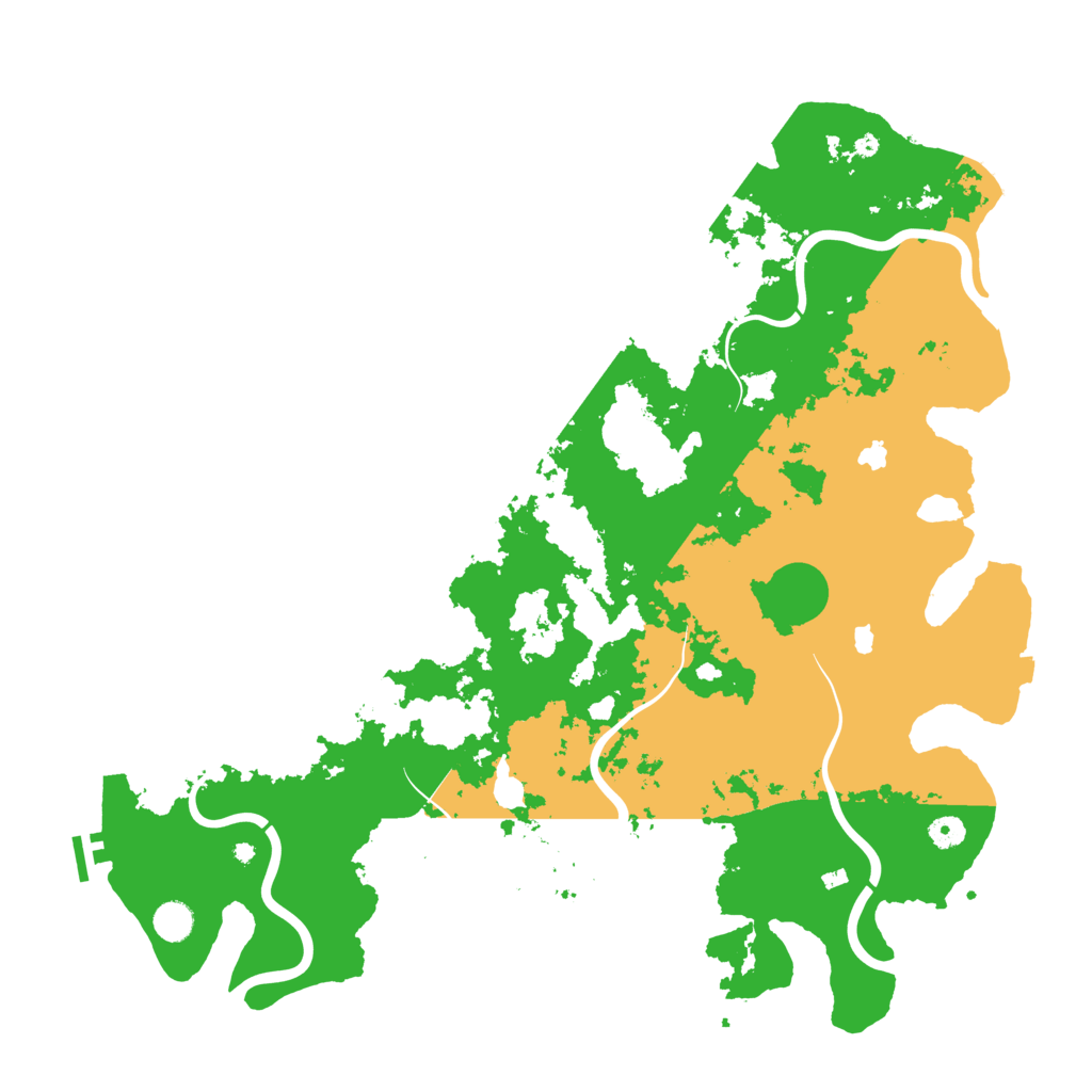 Biome Rust Map: Procedural Map, Size: 4800, Seed: 49107957