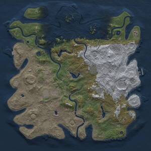 Thumbnail Rust Map: Procedural Map, Size: 4800, Seed: 1484909250, 17 Monuments