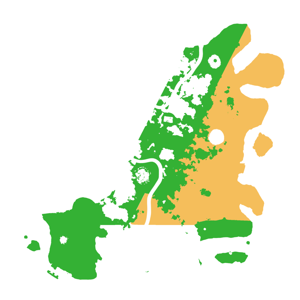 Biome Rust Map: Procedural Map, Size: 3500, Seed: 8237979