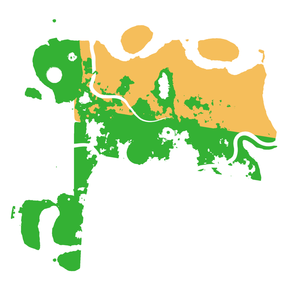 Biome Rust Map: Procedural Map, Size: 3500, Seed: 109222557