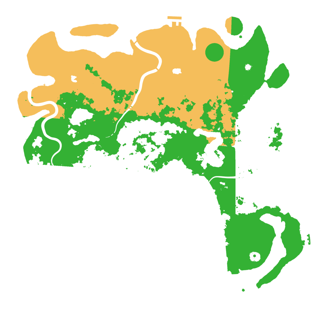 Biome Rust Map: Procedural Map, Size: 4500, Seed: 1083537771
