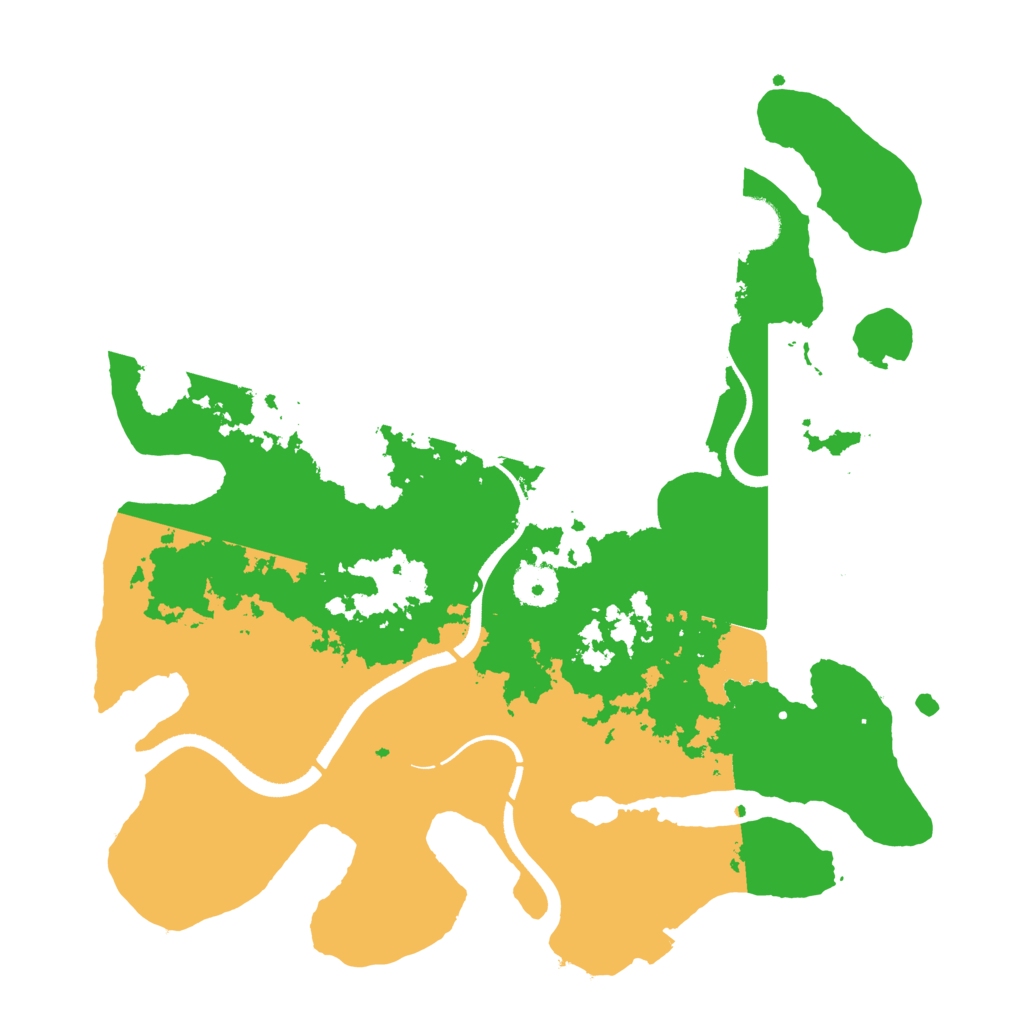Biome Rust Map: Procedural Map, Size: 3500, Seed: 1331988323