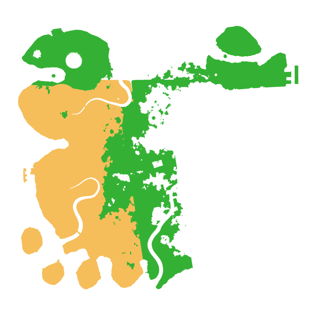 Biome Rust Map: Procedural Map, Size: 3500, Seed: 206614845