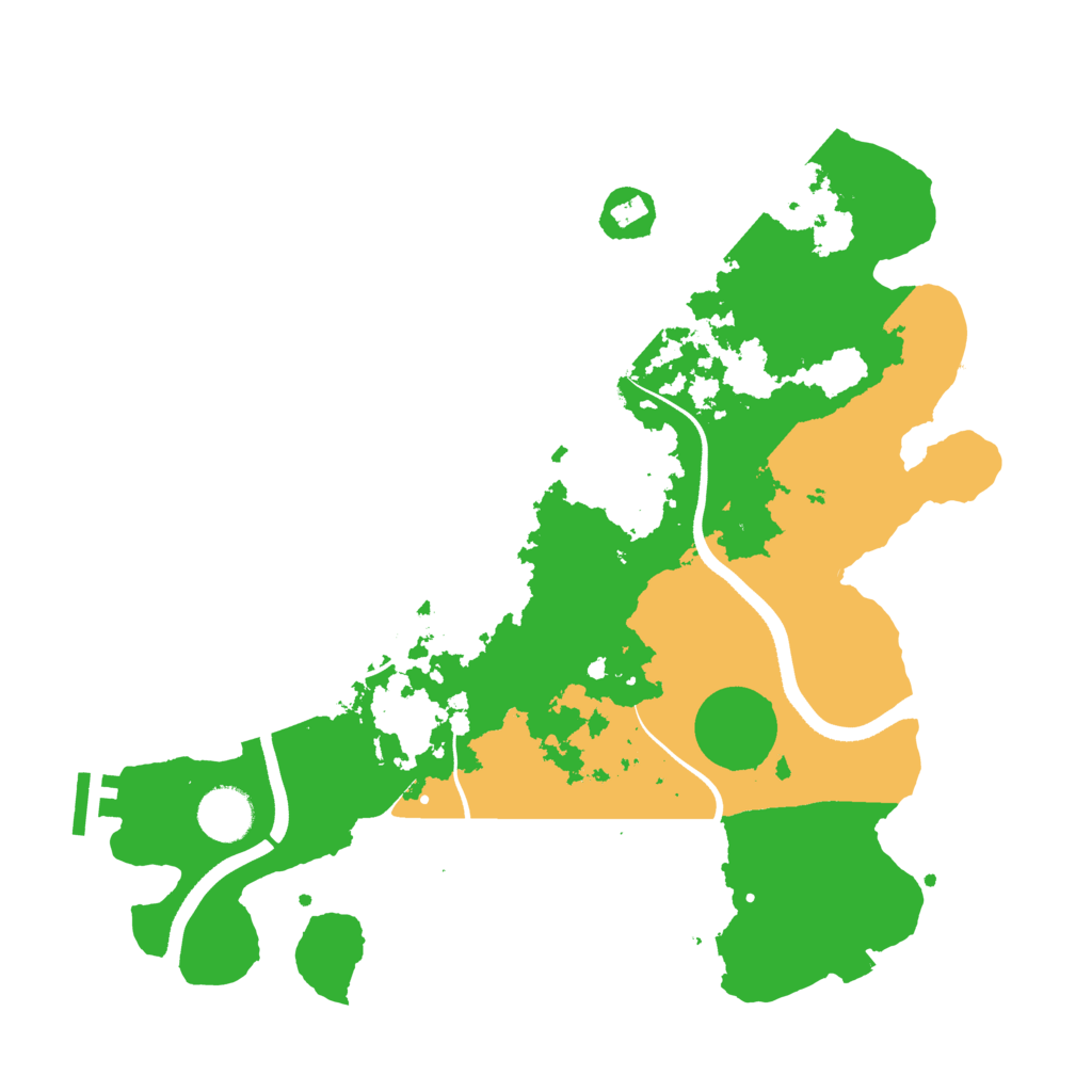 Biome Rust Map: Procedural Map, Size: 3500, Seed: 850181049