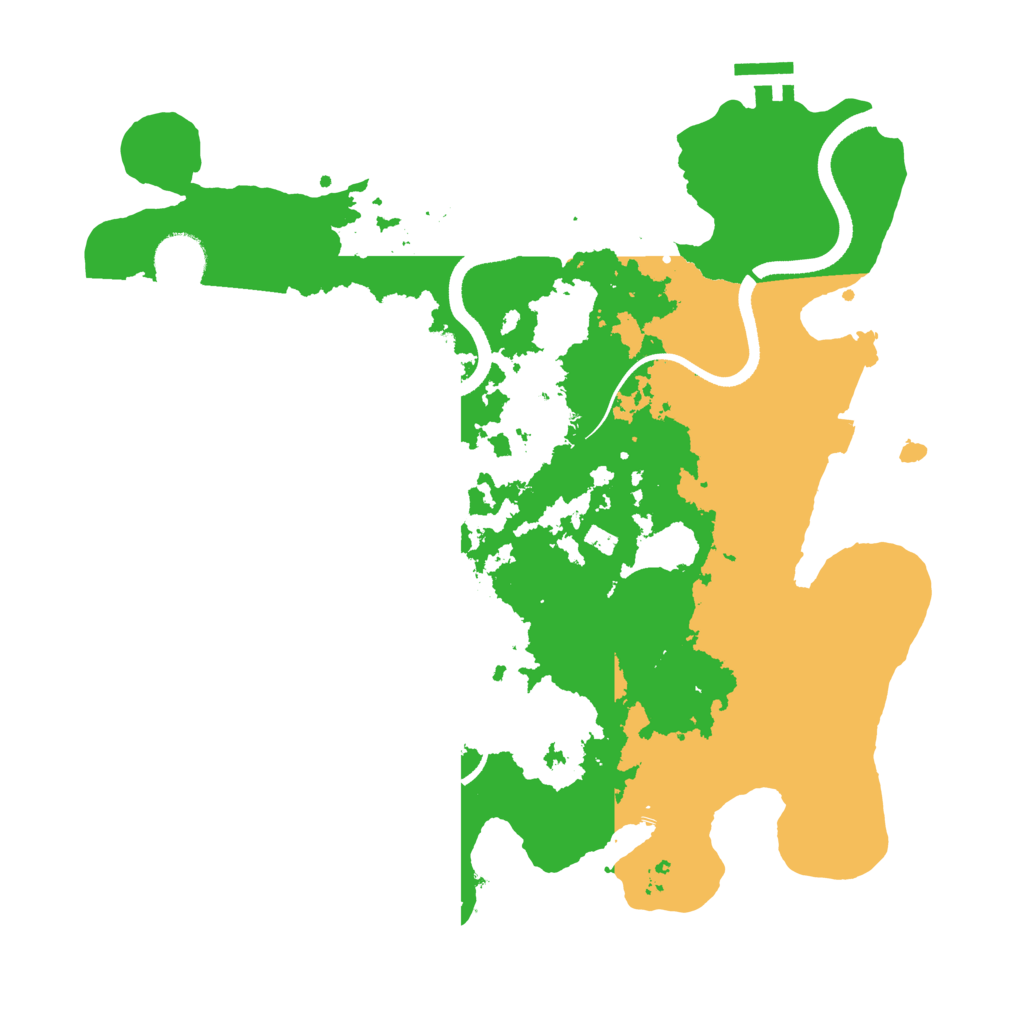 Biome Rust Map: Procedural Map, Size: 3500, Seed: 864221