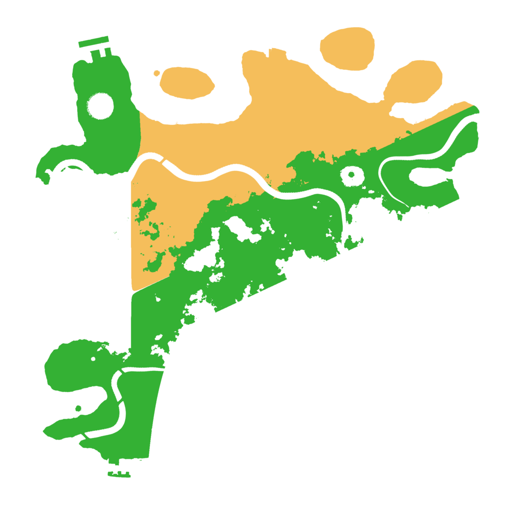 Biome Rust Map: Procedural Map, Size: 3500, Seed: 651265451