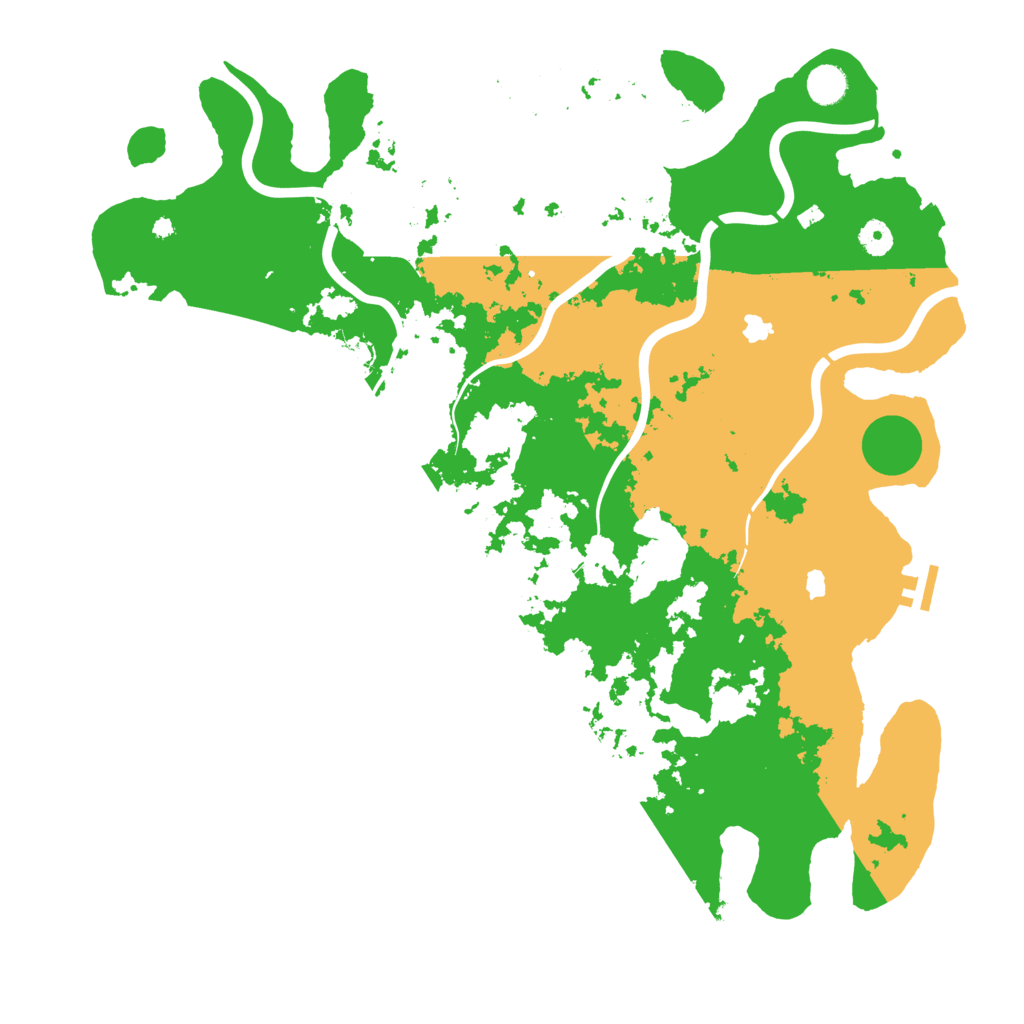 Biome Rust Map: Procedural Map, Size: 4500, Seed: 609422125
