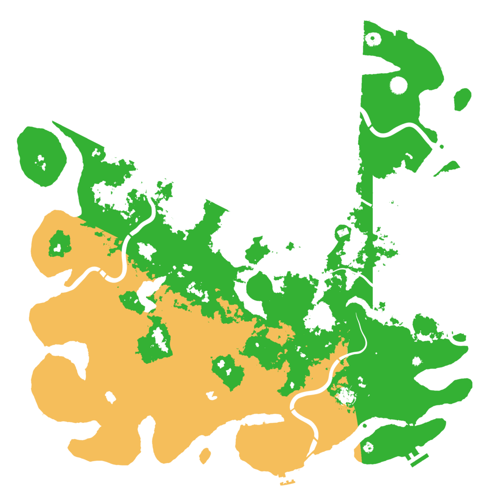 Biome Rust Map: Procedural Map, Size: 5000, Seed: 1504801784
