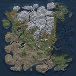 Thumbnail Rust Map: Procedural Map, Size: 5000, Seed: 1504801784, 17 Monuments