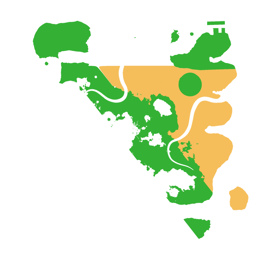 Biome Rust Map: Procedural Map, Size: 3000, Seed: 25896