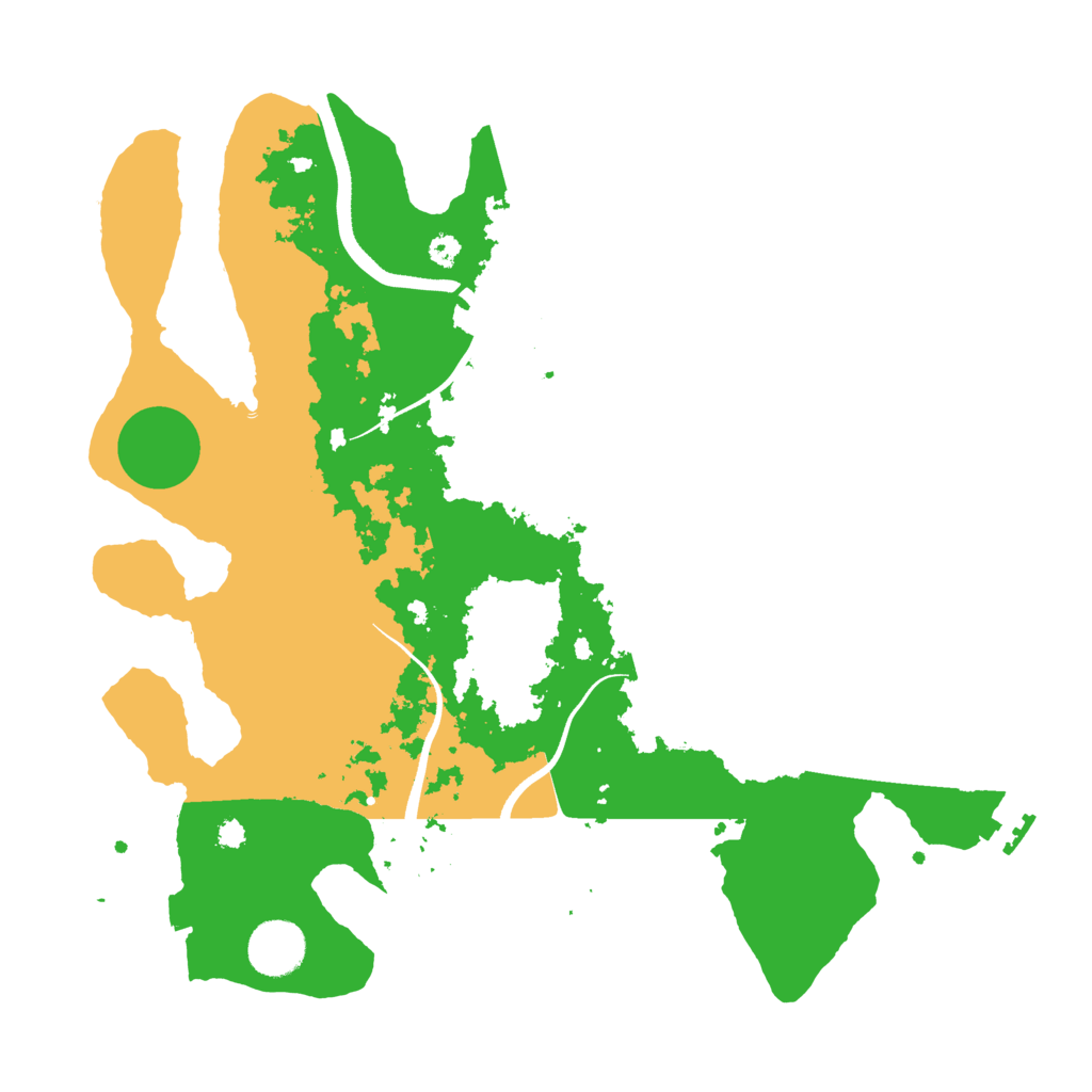 Biome Rust Map: Procedural Map, Size: 3500, Seed: 41237983