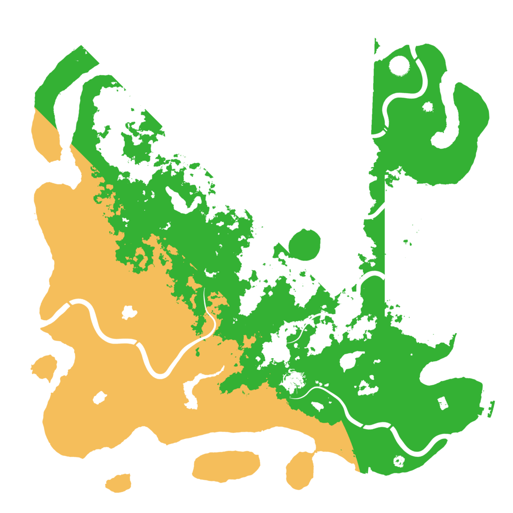 Biome Rust Map: Procedural Map, Size: 4500, Seed: 2001050294
