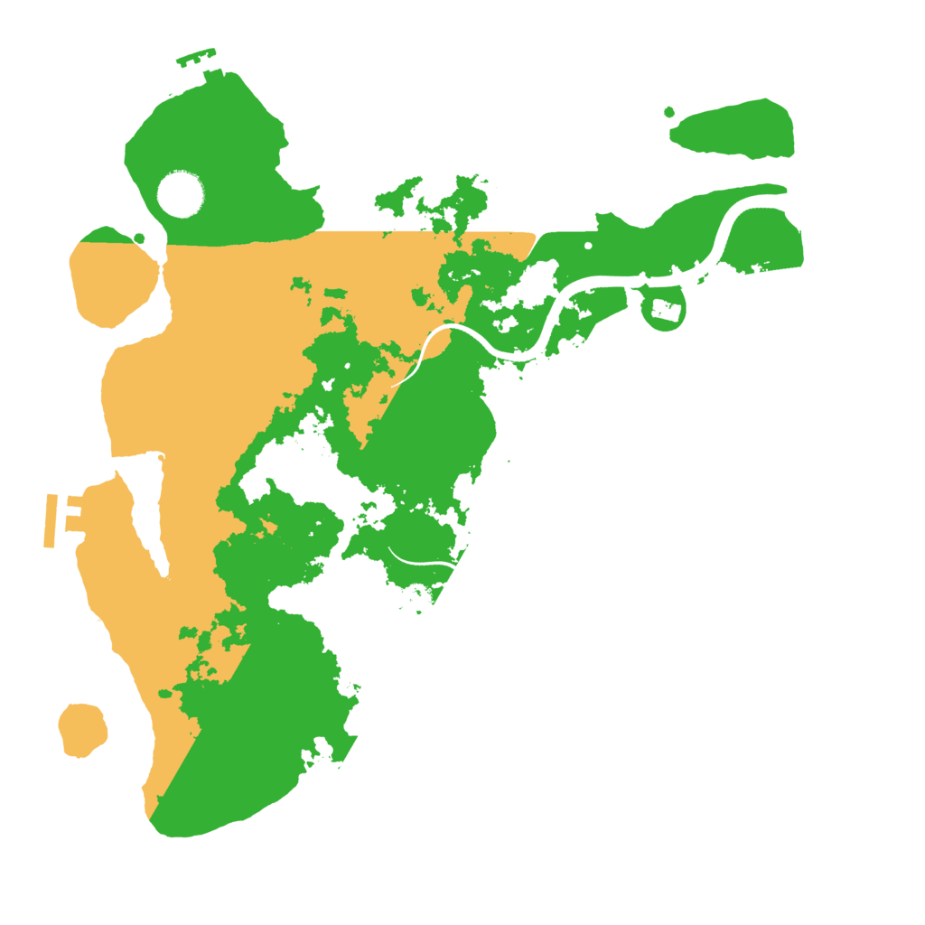 Biome Rust Map: Procedural Map, Size: 3500, Seed: 1030095666
