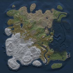 Thumbnail Rust Map: Procedural Map, Size: 4000, Seed: 1501203253, 15 Monuments