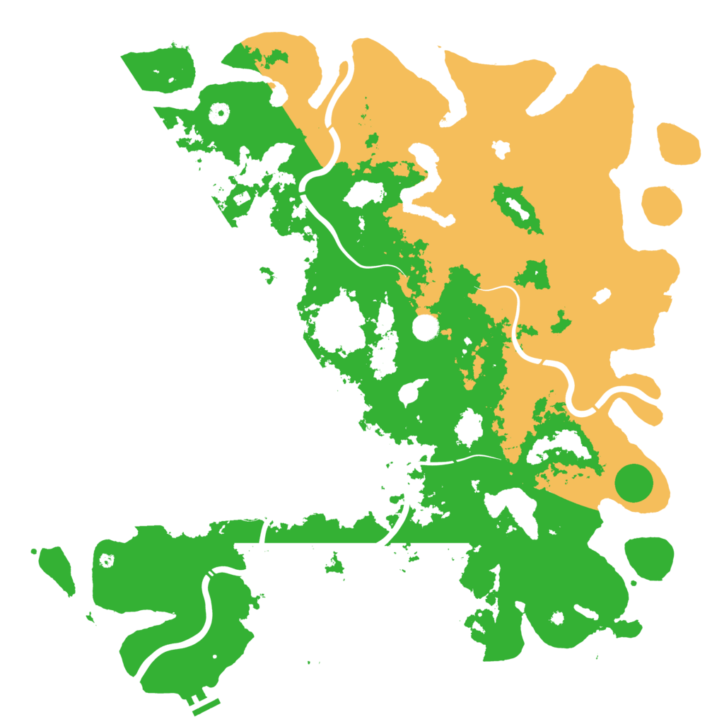 Biome Rust Map: Procedural Map, Size: 5000, Seed: 2415588