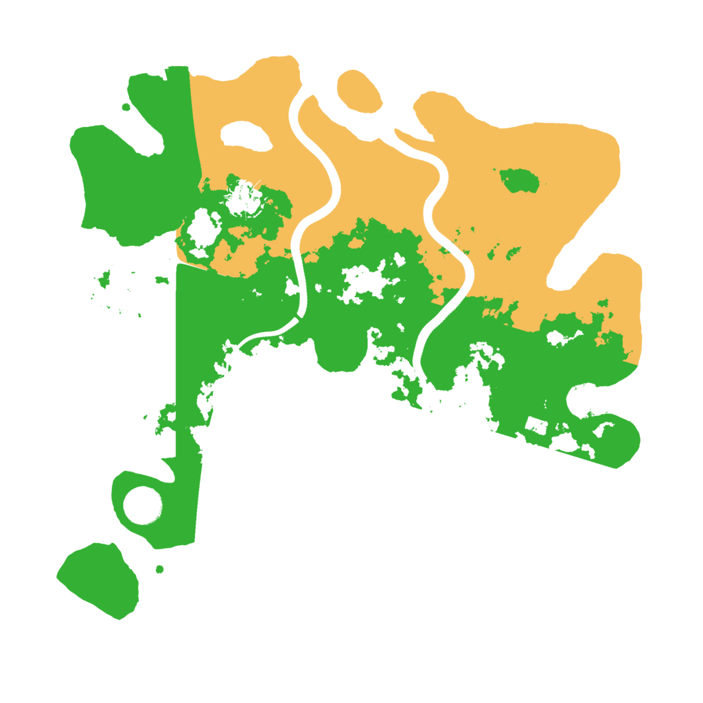 Biome Rust Map: Procedural Map, Size: 3500, Seed: 2040531909