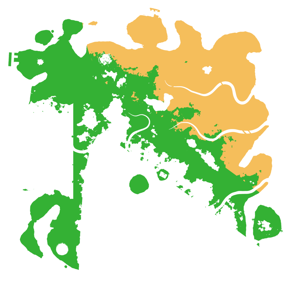 Biome Rust Map: Procedural Map, Size: 4300, Seed: 1316793223