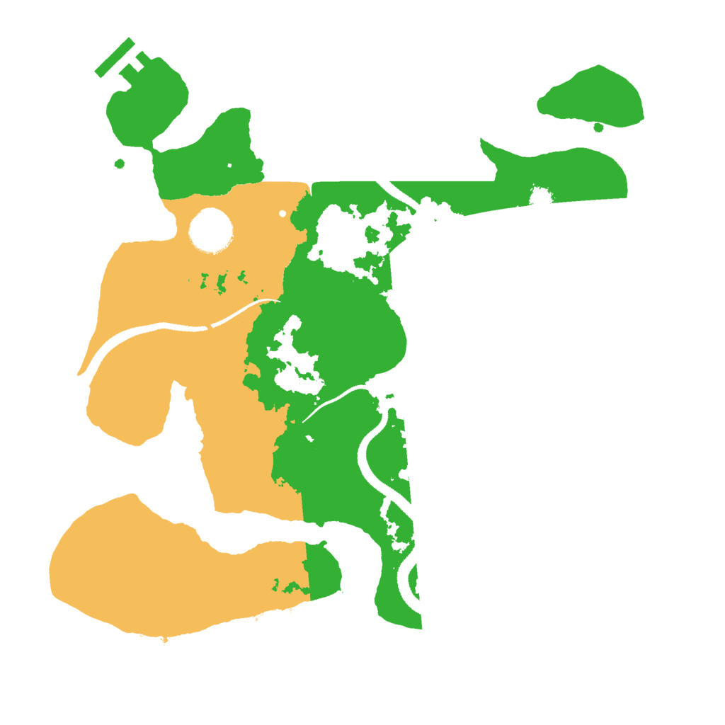 Biome Rust Map: Procedural Map, Size: 3000, Seed: 243677441