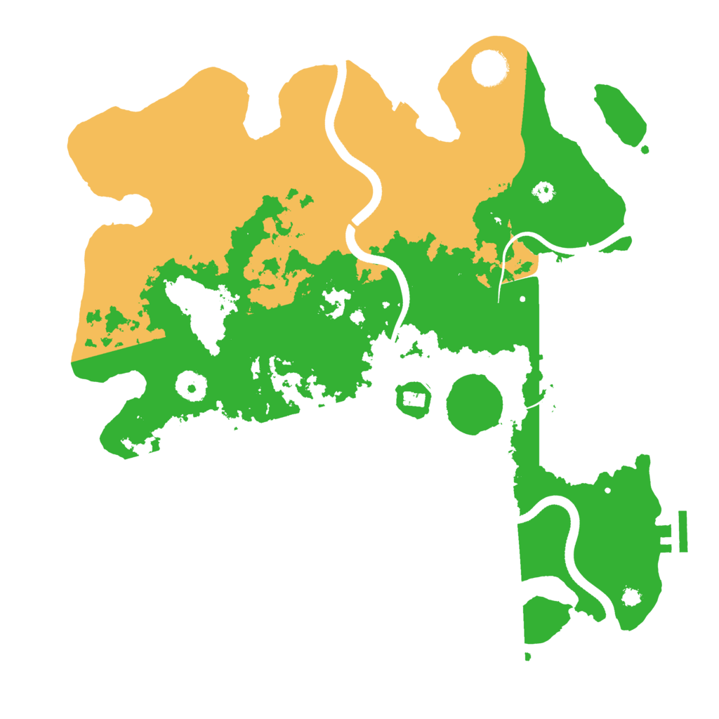 Biome Rust Map: Procedural Map, Size: 3500, Seed: 1999107865