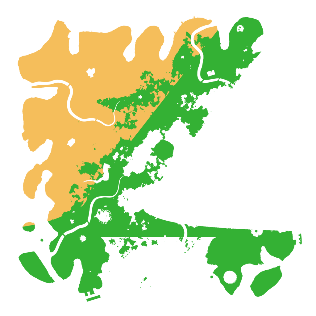 Biome Rust Map: Procedural Map, Size: 4500, Seed: 1381777017