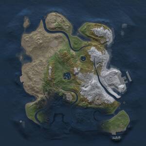 Thumbnail Rust Map: Procedural Map, Size: 2800, Seed: 1586562581, 9 Monuments