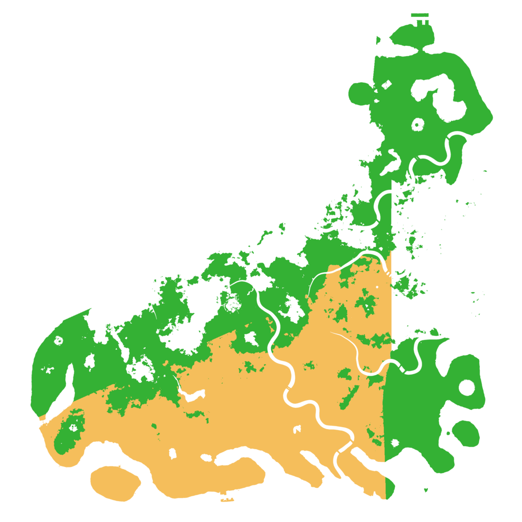 Biome Rust Map: Procedural Map, Size: 6000, Seed: 1998459788