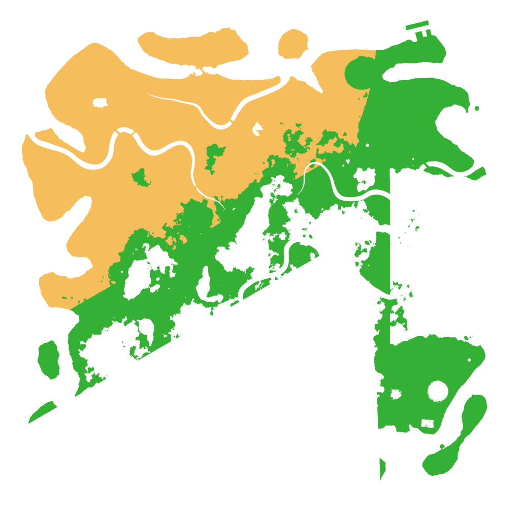 Biome Rust Map: Procedural Map, Size: 4500, Seed: 1122331122