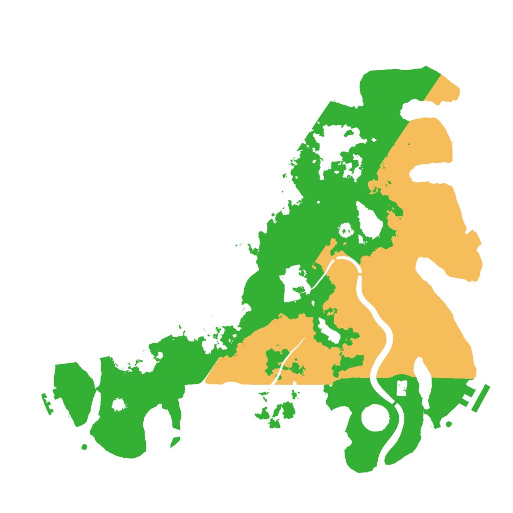 Biome Rust Map: Procedural Map, Size: 3500, Seed: 1455991018