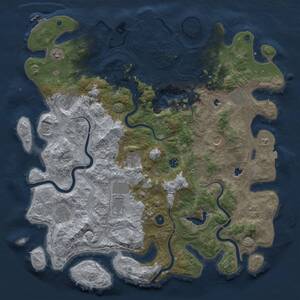 Thumbnail Rust Map: Procedural Map, Size: 4800, Seed: 1717144249, 16 Monuments