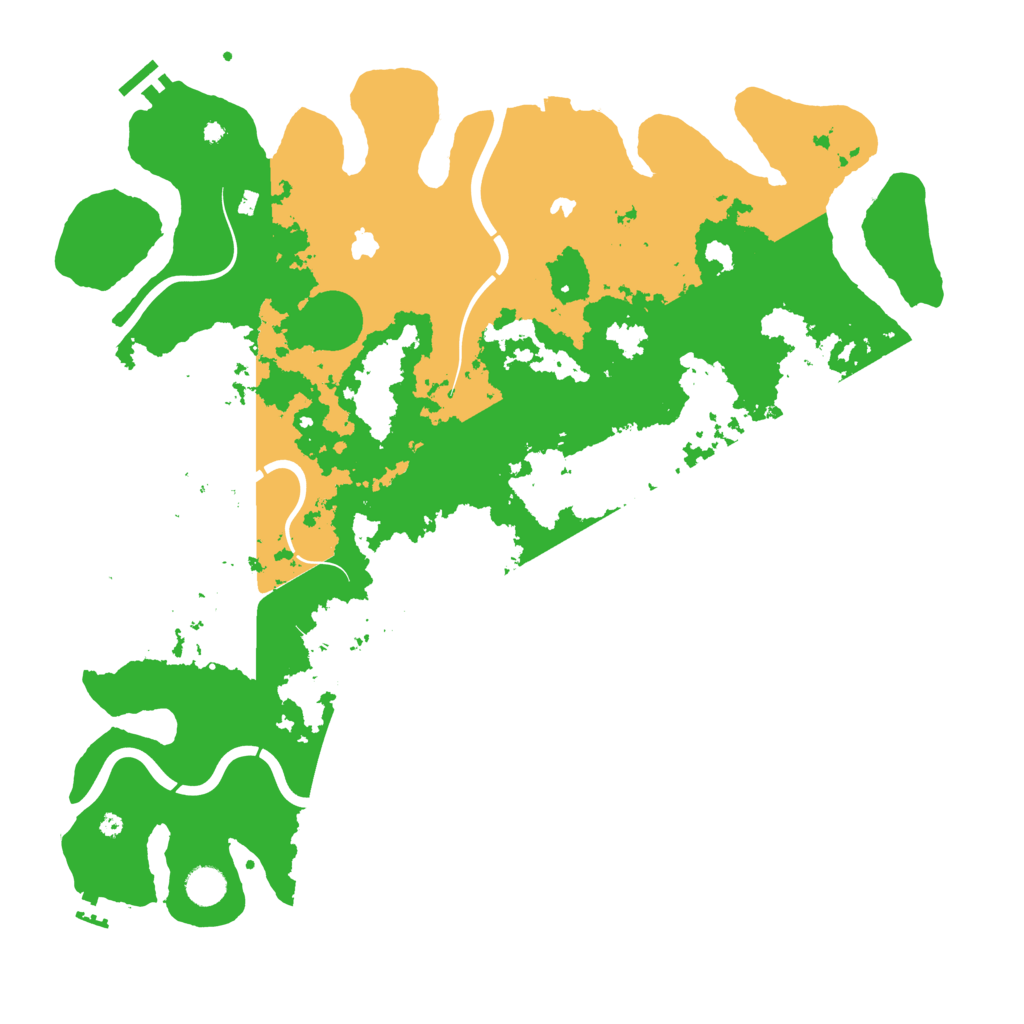 Biome Rust Map: Procedural Map, Size: 4500, Seed: 498433091