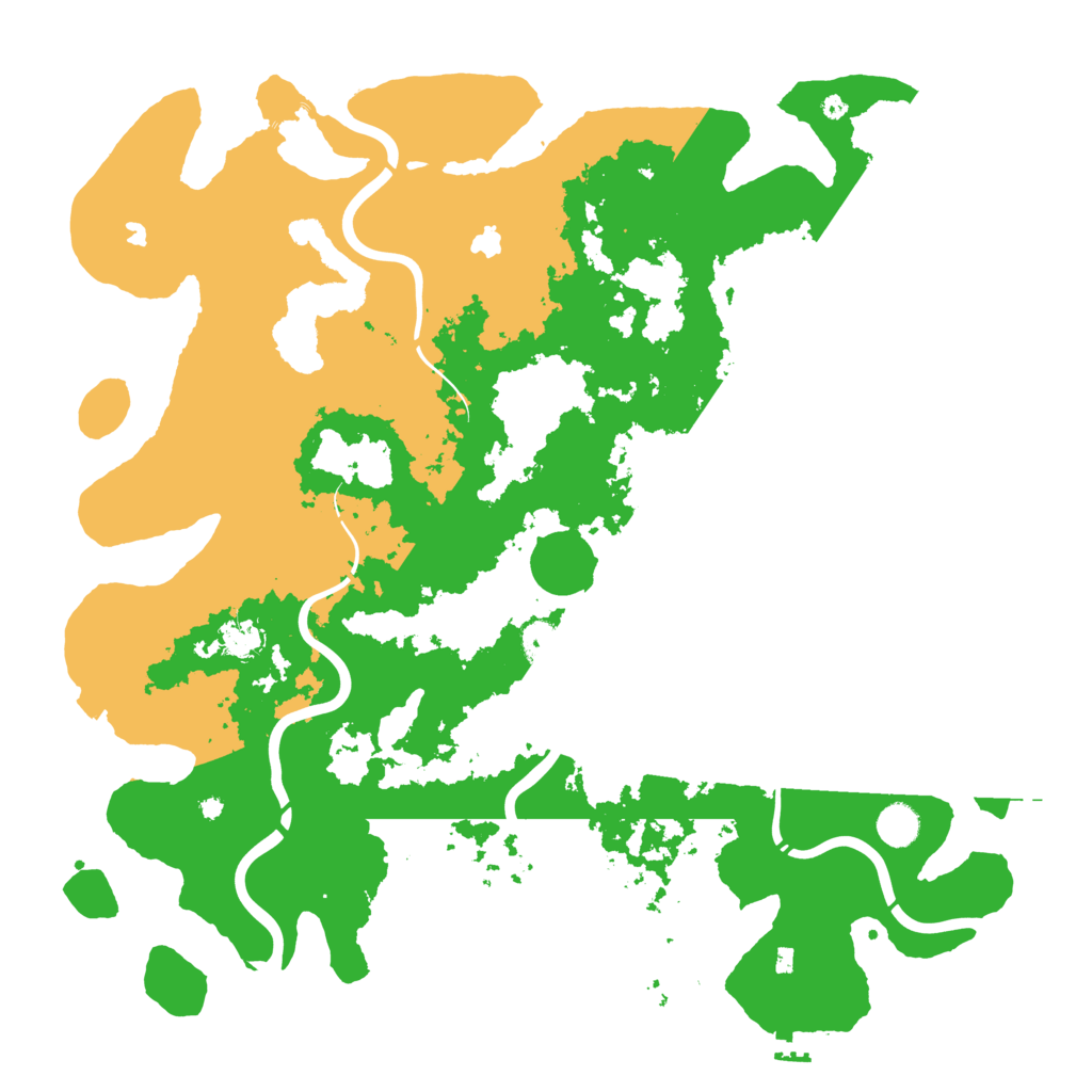 Biome Rust Map: Procedural Map, Size: 4500, Seed: 545826312
